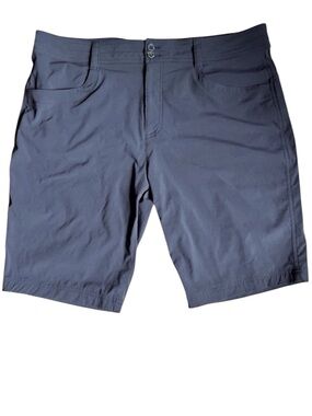 Eddie Bauer technical shorts 11” flat front black 16 outdoor adventure